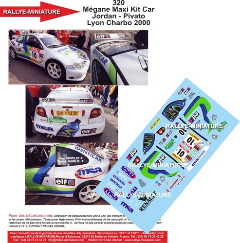 Decals ref 0320 - decals, renault