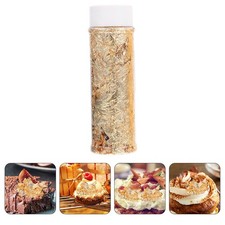  1 bouteille de flocons de dorure au chocolat, flocons de feuille d'or pour