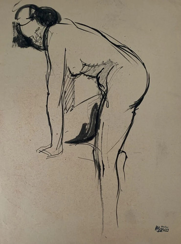 Superbe féminin drawing - superbe, nu