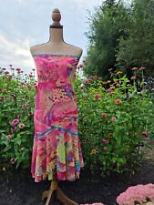 NATHALIE CHAIZE : SUPERBE ROBE DOS NU OU JUPE LONGUE IMPRIMÉE TATOO MESH 