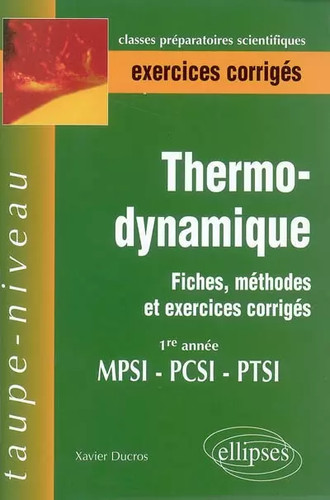 Thermodynamique année - thermodynamique,
