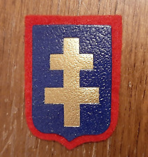 Insigne souvenir CROIX DE LORRAINE FFI carton Libération 1944-45 ORIGINAL PATCH