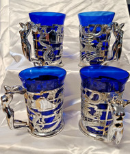 RARE LOT DE 4 CHOPES VINTAGE