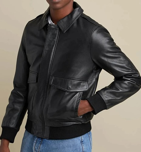 Blouson bombardier cuir - blouson,