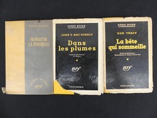 Lot 3 Livres Serie Noire DON TRACY MAC DONALD MILLER Nrf BE couverture rigide