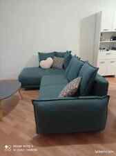 vends canapé lena scandinave bleu canard