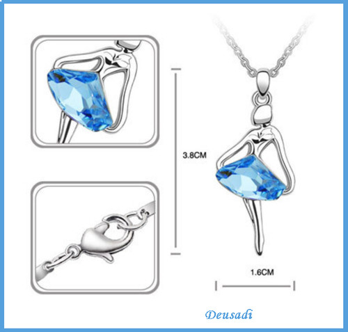 Collier avec forme danseuse - avec, de