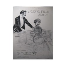 AUBERT Gaston Jeune Fille Sage