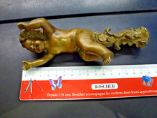 important putti en bronze hauteur avec pied 16cm,poids total 600g,patine ok