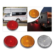 Réflecteur de remorque rond, panneau d'avertissement, réflecteur