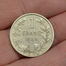 1 franck 1909 LEOPOLD II ROI