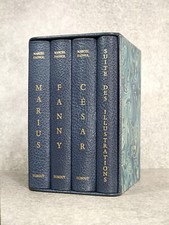 MARCEL PAGNOL. MARIUS. FANNY. CESAR. ILLUSTRE PAR DUBOUT. 1980. 3 VOLUMES  SUITE