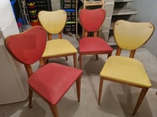 Lot de 4 chaises vintage