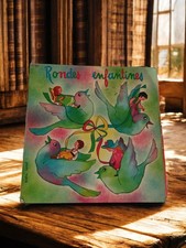 Vintage vinyle 45 tours Rondes Enfantines ancien disque pour collection enfants