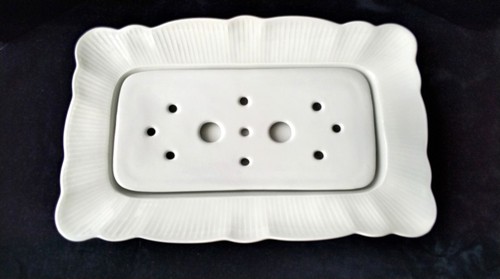 Plat asperges porcelaine - plat, en