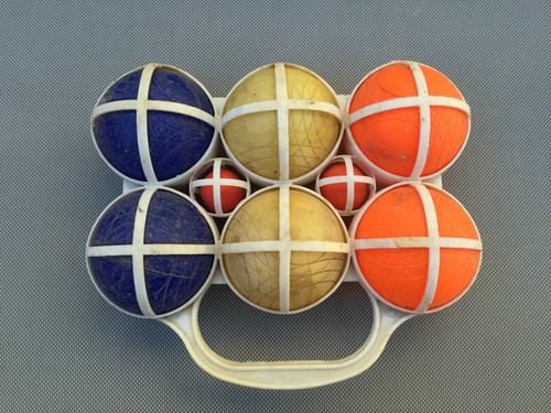 Ancienne sacoche boule de - ,
