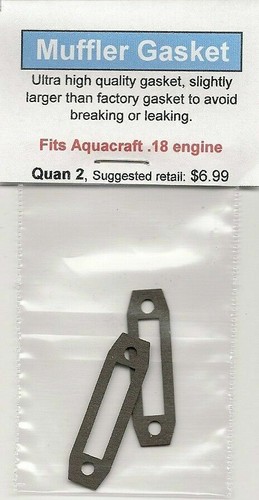 Aquacraft exhaust muffler - .18, exhaust/muffler