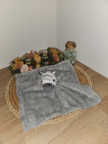 Doudou plat zèbre zebre - zèbre,