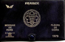 Coffret Série Fleur de coin Monnaie de Paris 1979 avec ailes