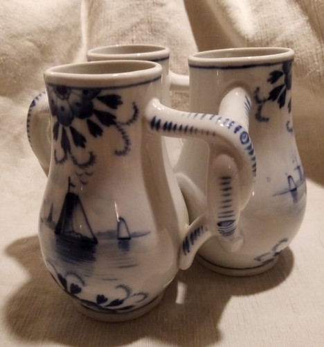 Delft vase trilobé centre - delft,, trilobé,