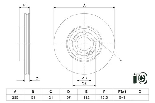 Disque frein ventilé 0 - disque, de