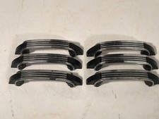 6 Vintage Chrome/Noir Tiroir