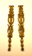 2 petits ornements en bronze ,meuble ,déco ,vintage (4)