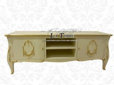 Meuble Bas Pour Télévision Style Baroque Ivoire Et Or L 200Cm K130