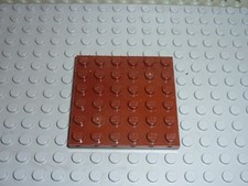 Plaque LEGO RedBrown plate 6 x 6 ref 3958 / set 3826 7594 7261 6242 7029 7038 