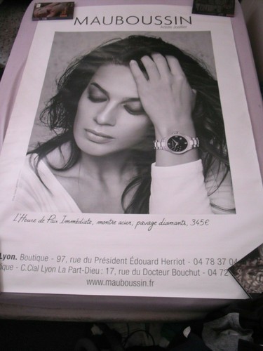 Affiche montre mauboussin - montre,