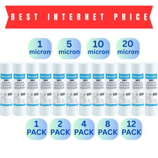 Cartouche de filtre à eau sédimentaire PP de qualité 1/5/10/20 microns 10"x...