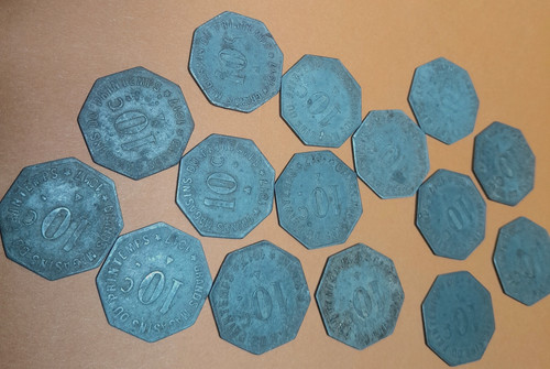 Lot jetons nécessité - 15, de