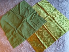 LOT 2 VOILES DE CALICE/VERTE/DAMASSé VERT/DOUBLURE/MODERNE/COLLECTION/chasuble