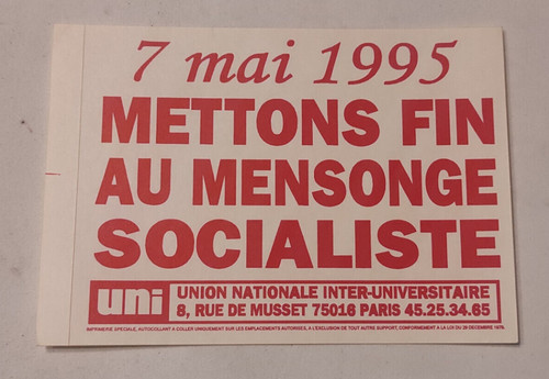 Autocollant politique election - autocollant,