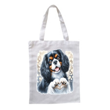 Sac Personnalisable tissus CHIEN CAVALIER KING CHARLES