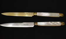 duo de couteaux en argent