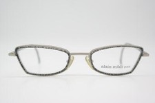 Lunettes Alain Mikli 2679 Argent Noir Transparent Oval Cadre De Lunettes Neuf