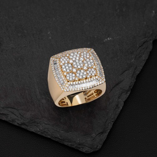 Bague chevalière jaune 10k - or,