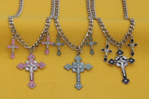 Collier chaîne croix collier