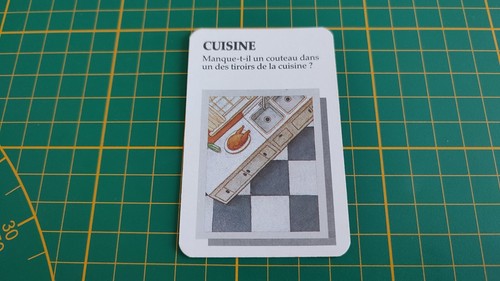 Carte cuisine pièce