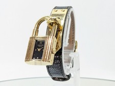 HERMES Kelly Watch Gold Dial