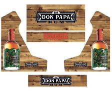 Stickers bartop Don Papa Modele 1 Autocollant borne d'arcade