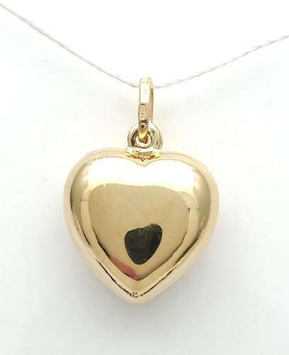 Pendentif cœur jaune - en, or