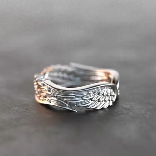 Neuf bague avec - bague, plumes