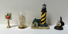 Lot objets miniatures, déco divers, lampes pour maison de poupées