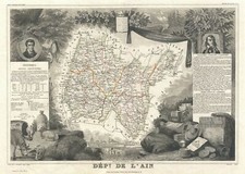 1852 Levasseur Map of the