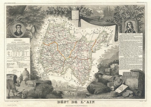 1852 levasseur map the - levasseur,