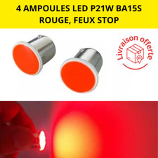 KIT 4 AMPOULES LED P21W BA15S