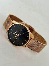 Montre Watch Christian Paul Zelda Chronographe Or Rose Et Noir Neuve Valeur 350€