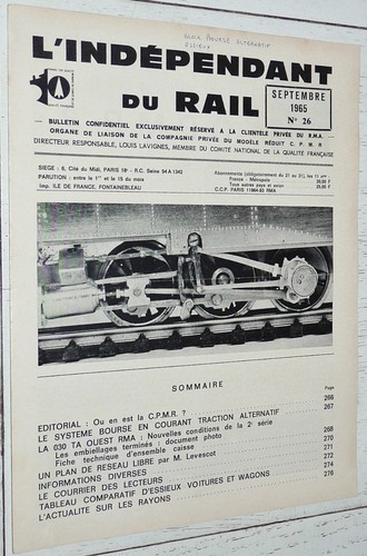 Independant rail n 26 - l'independant, du